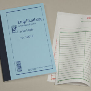 Duplikatbog 10012 108X200Mm Til Forsendelse - produktbillede