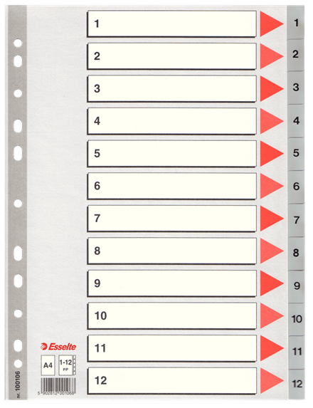 Register A4 Grå Til Forsendelse - produktbillede