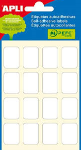 Etiket 16X22Mm Hvid Til Forsendelse - produktbillede