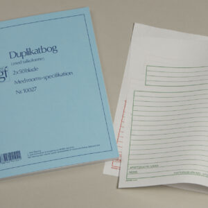 Duplikatbog Gf10027 148X200Mm Til Forsendelse - produktbillede