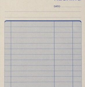 Regning 2250 105X148Mm Til Forsendelse - produktbillede
