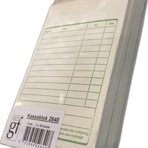 Kasseblok 2640 100X160Mm Til Forsendelse - produktbillede