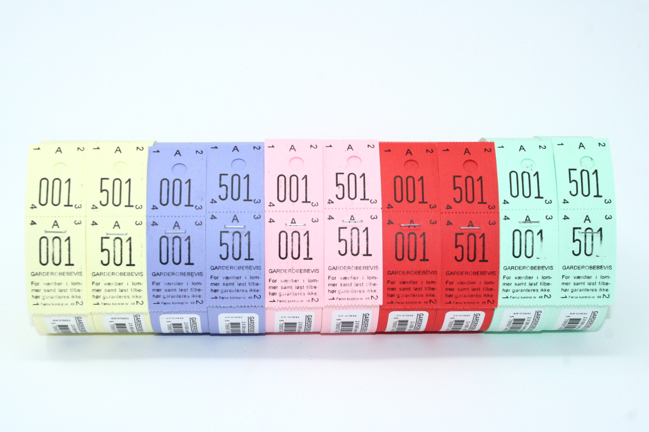 Garderobenumre 2X500Mm Til Forsendelse - produktbillede