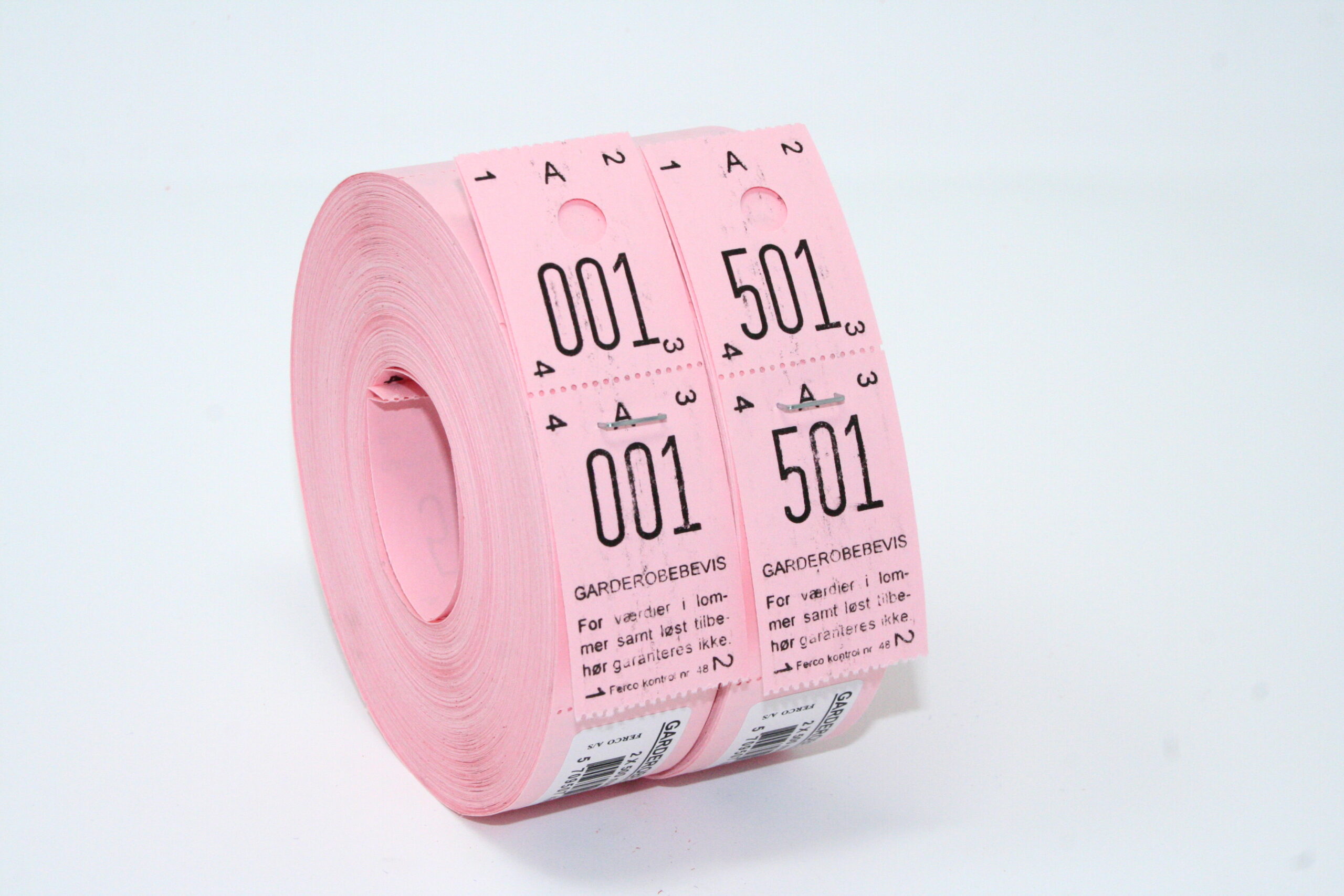 Garderobenumre 2X500Mm Til Forsendelse - produktbillede