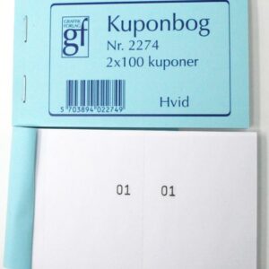 Kupon 120X70Mm Hvid Til Forsendelse - produktbillede
