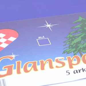 Papir 35X50Mm Blå Til Forsendelse - produktbillede