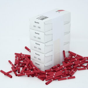 Tombolanumre Rød Til Forsendelse - produktbillede