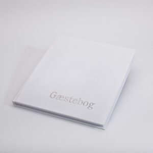 Gæstebog 23X25Mm Hvid Til Forsendelse - produktbillede