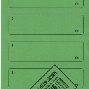 Stemmesedler 95X210Mm Grøn Til Forsendelse - produktbillede