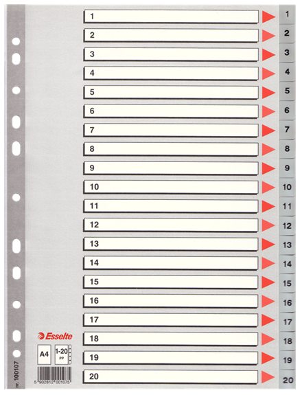 Register A4 Grå Til Forsendelse - produktbillede