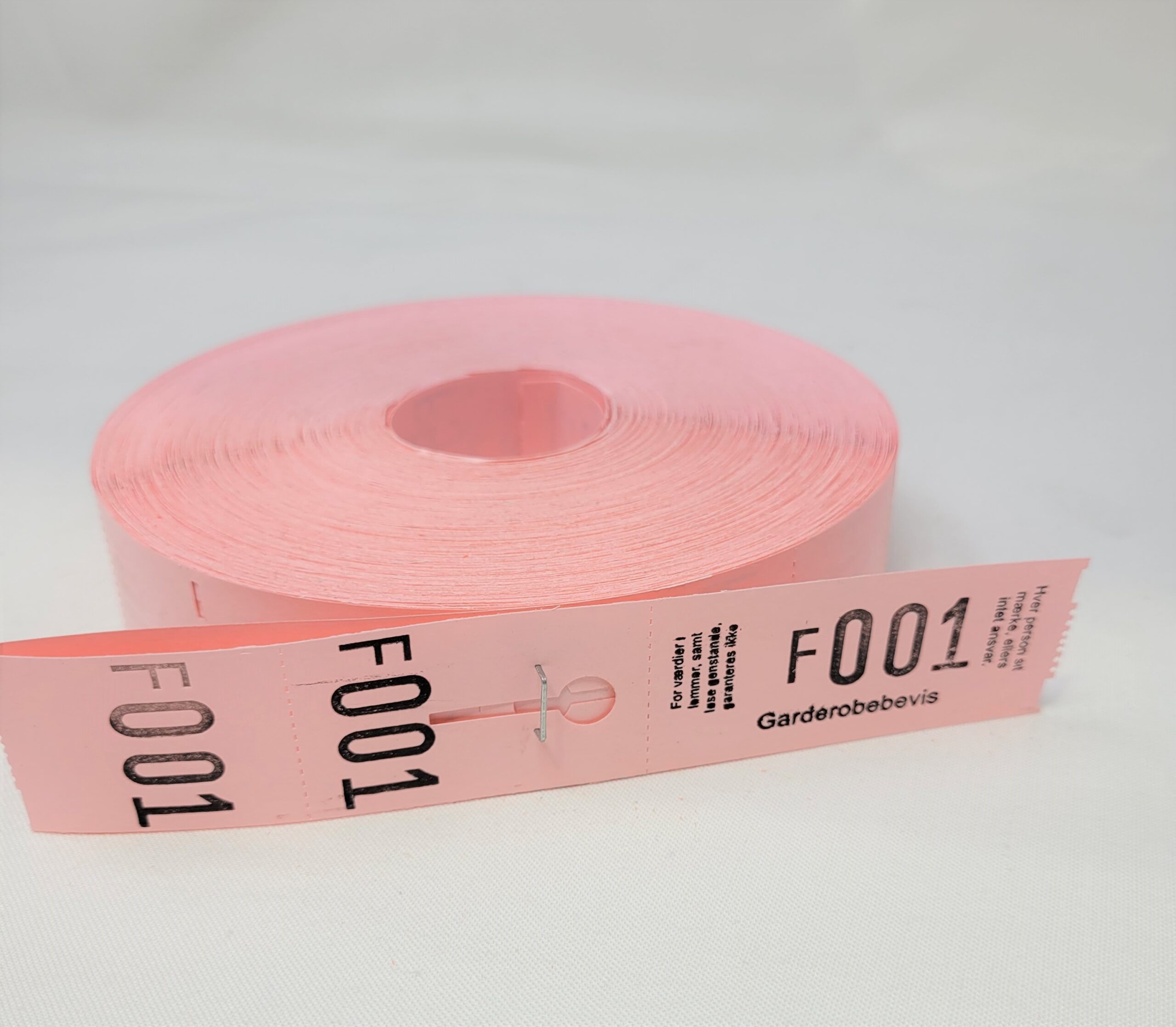 Garderobenumre 30X150Mm Til Forsendelse - produktbillede