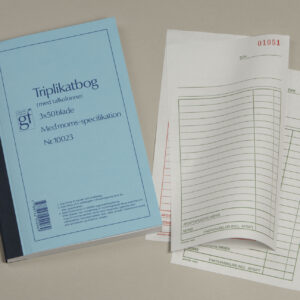 Triplikatbog Gf10023 108X200Mm Til Forsendelse - produktbillede