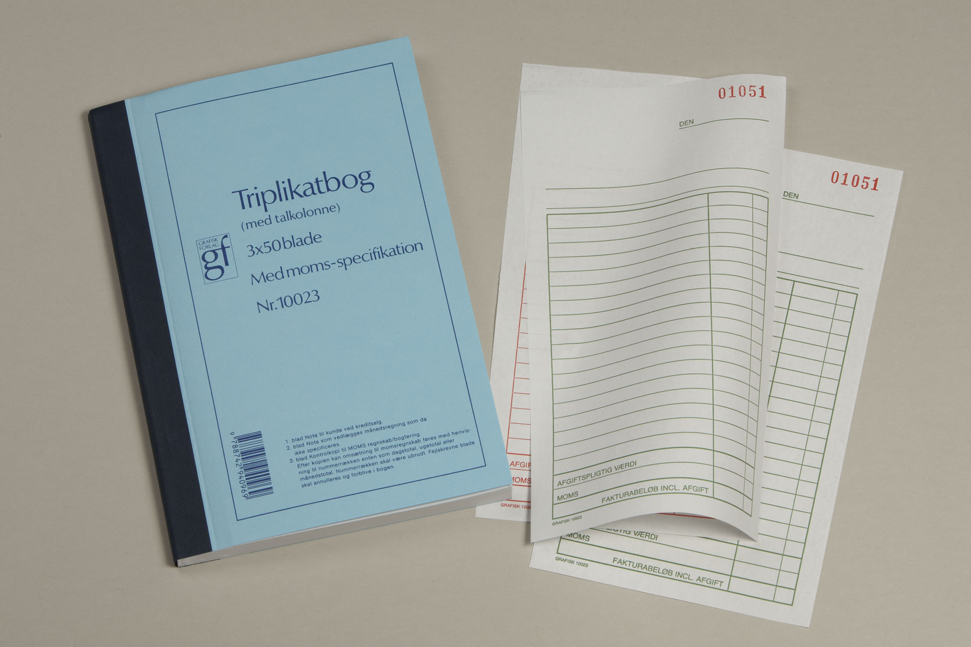 Triplikatbog Gf10023 108X200Mm Til Forsendelse - produktbillede