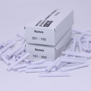 Tombolanumre Hvid Til Forsendelse - produktbillede