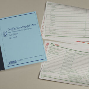 Kasseopgørelse Gf2024 210X297Mm Til Forsendelse - produktbillede