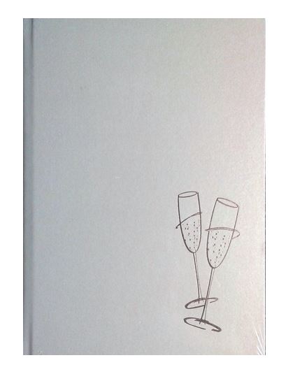 Gæstebog 23X25Mm Hvid Til Forsendelse - produktbillede