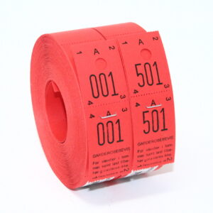 Garderobenumre 2X500Mm Rød Til Forsendelse - produktbillede