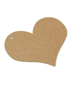 Hængegavem 70X80Mm Brun Til Forsendelse - produktbillede