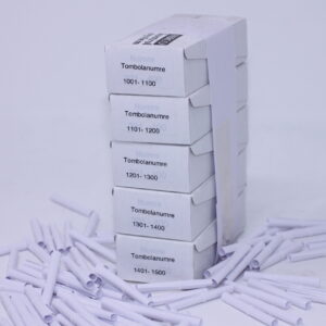 Tombolanumre 1001 Hvid Til Forsendelse - produktbillede