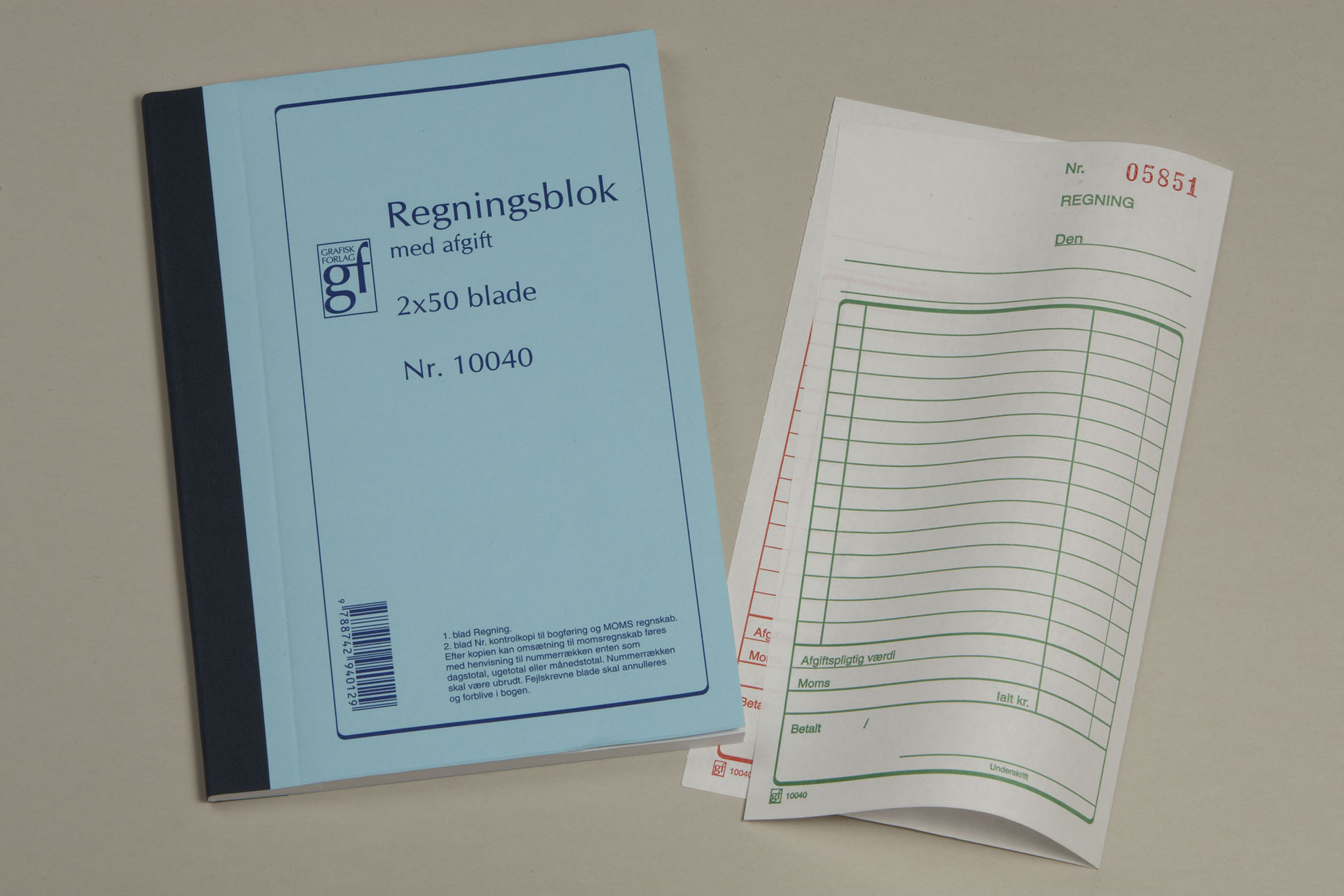 Regning Gf10040 108X200Mm Til Forsendelse - produktbillede