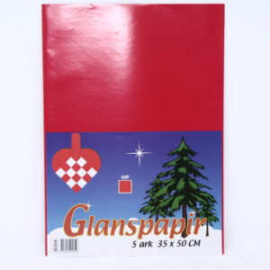 Papir 35X50Mm Rød Til Forsendelse - produktbillede