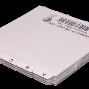 Kartoteksalfabet Gul Til Forsendelse - produktbillede