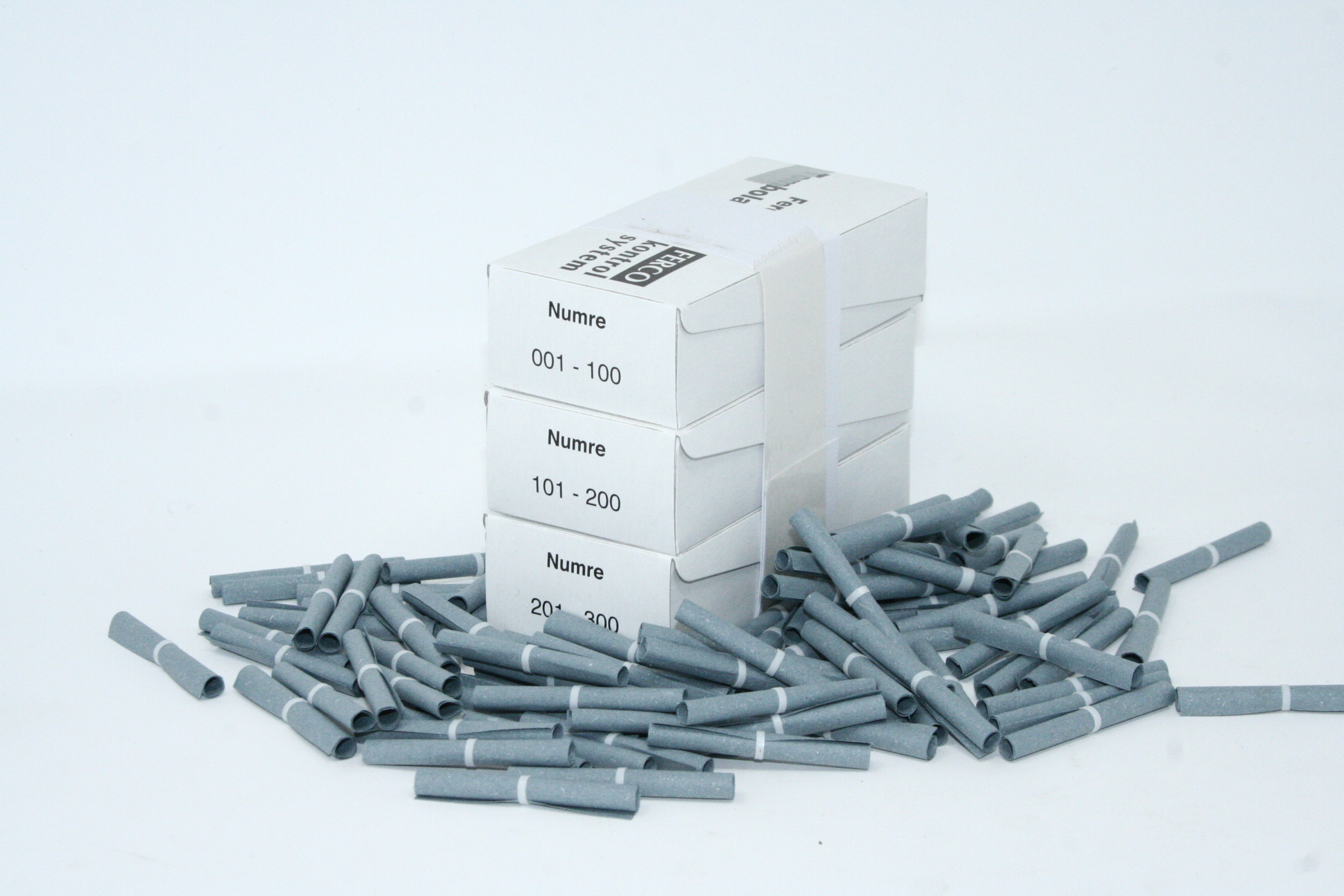 Tombolanumre Grå Til Forsendelse - produktbillede