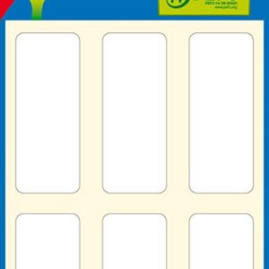 Etiket 20X50Mm Hvid Til Forsendelse - produktbillede