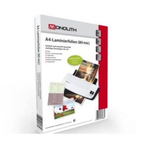 LAMINERINGSLOMME MONOLITH A-4 8O MIC 100 SIDER