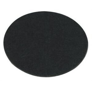 RAFLEMÅTTE I LÆDER-LOOK MED GRØNT FILT