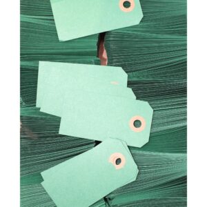 MANILLAMÆRKER A-2 40 x 80mm GRØNNE 1.000 STK