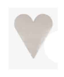 GAVEMÆRKER - HJERTER SØLV 40x48/1000 (SKAFFEVARE)