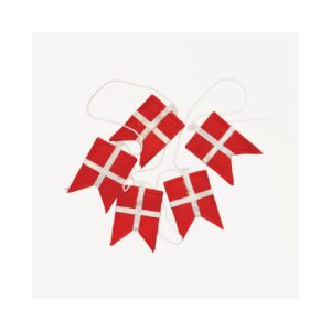 Stort Tillykke Guirlande i Karton 3 M. H: 15 CM