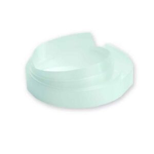 Ribbet Bånd 10mm x 10m Hvid