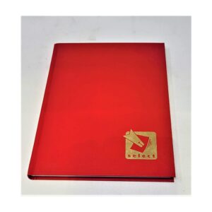 A-4 Protokol med Linjer Rød