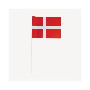 Plastflag på Plastpind H: 50 CM (10 Stk.)