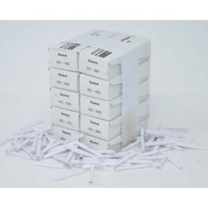 Tombolanumre 1-1000 - HVID