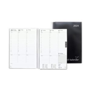 Spiral A5-ugekalender 2025 Sort
