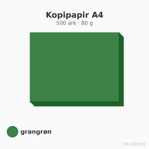 Kopipapir A4 – 500 ark – 80 g – grangrøn