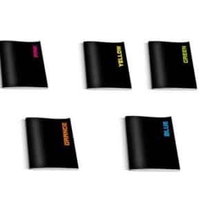 A-5 Kladdehæfte 40 Blade med Linjer 80g - 5 Assorterede Farver