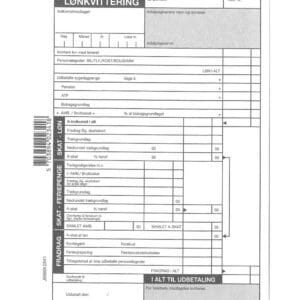 LØNKVITTERING GF10231 150X230MM 3X50 BLADE