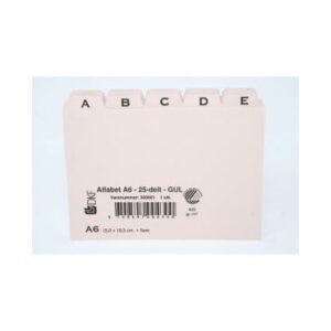 Kartotekalfabet A6 Plast