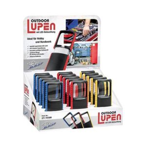 LUP UDENDØRS M/LEDLYS ASS. FARVER 15 STK I DISPLAY