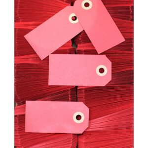 MANILLAMÆRKER A-2 40 x 80mm RØD - 1.000 STK