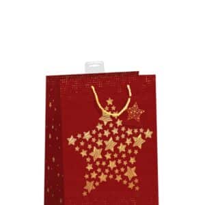 Gavepose Str. M "Ho Ho Ho-BORDEAUX Guld Folie"