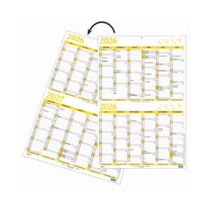 Vægkalender Dobbelt A3 -2023 + 1. Halvår 2024