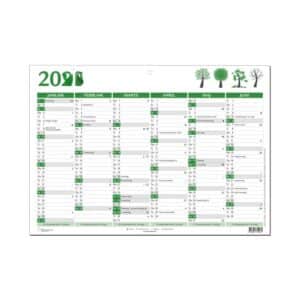 A4 Vægkalender Gul 2025