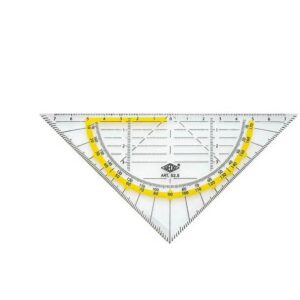 TEGNETREKANT M/VINKELMÅL 16CM
