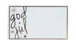 GAVEMÆRKER - RØD GOD JUL 1000 stk.