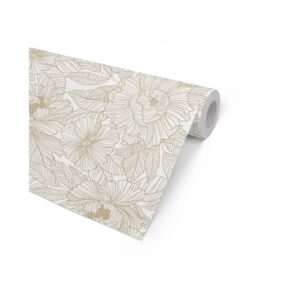 ØKONOM 57 CM "MARQUET FLOWER" HVID/SORT KRAFT 154M